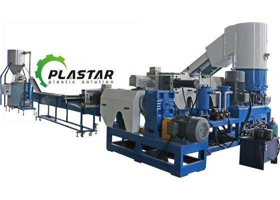 Μετα πλαστικό πολυαιθυλενίου καταναλωτικών ταινιών Pelletizing η μηχανή 1000kg/H ανακύκλωσης